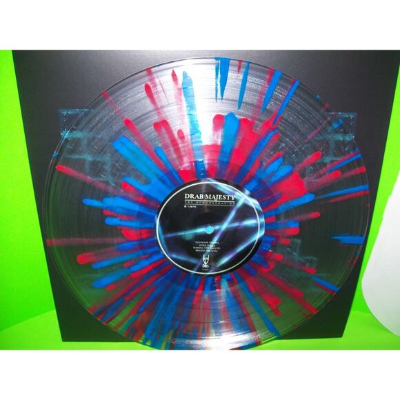 Drab Majesty The Demonstration Splatter Vinyl LP Record Post-Punk Ltd Ed 100 - Picture 4 of 6